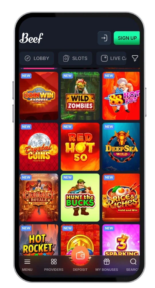 Beef casino apk
